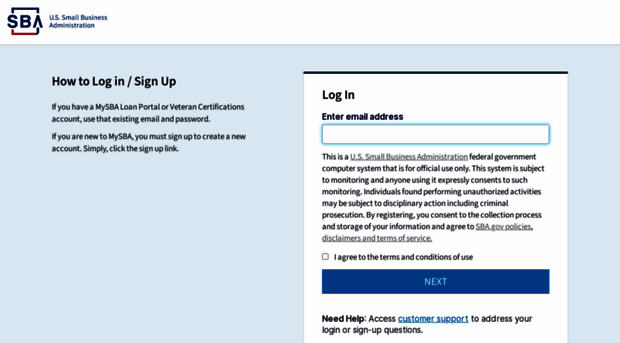login.sba.gov