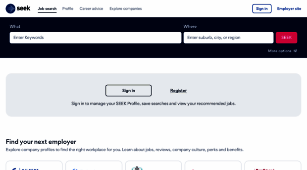 login.seek.com - SEEK - Australia's no. 1 ... - Login SEEK