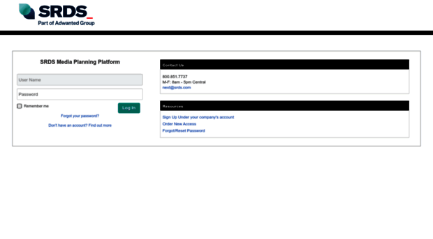 login.srds.com