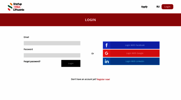 login.startupvisalithuania.com