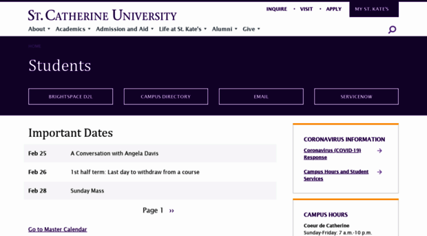 login.stkate.edu