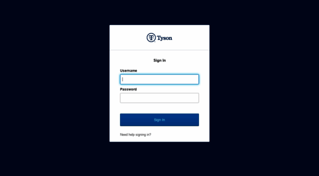 login.tyson.com