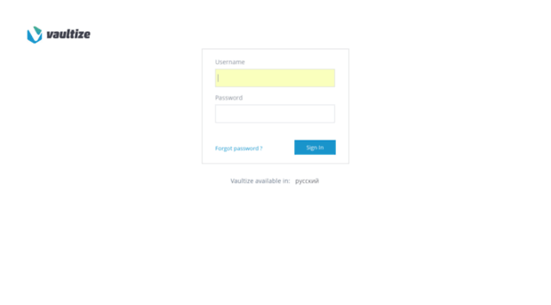login.vaultize.com