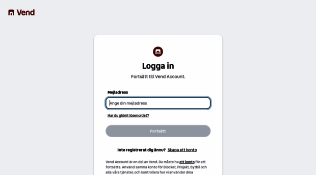 Login vend se Konto F r Vend Login Vend