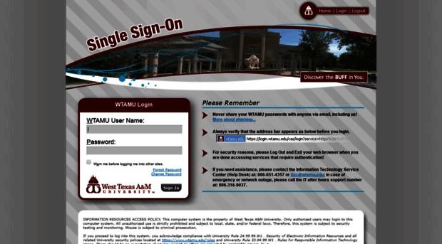 login.wtamu.edu