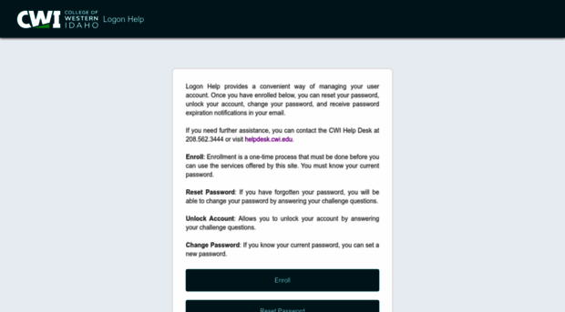 logonhelp.cwidaho.cc