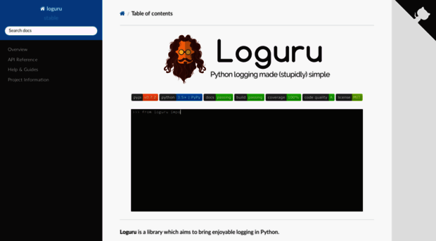 loguru.readthedocs.io