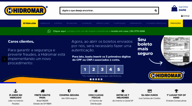lojashidromar.com.br