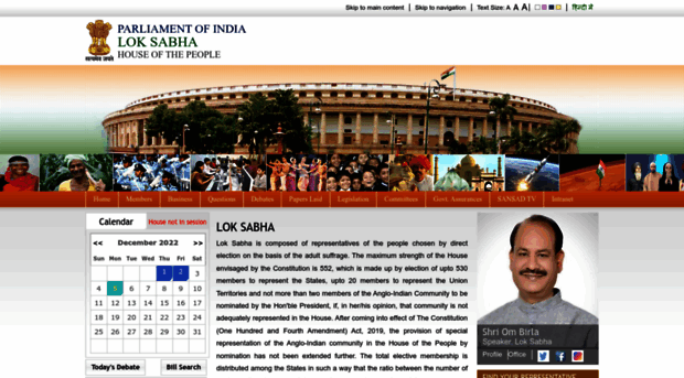 loksabha.nic.in