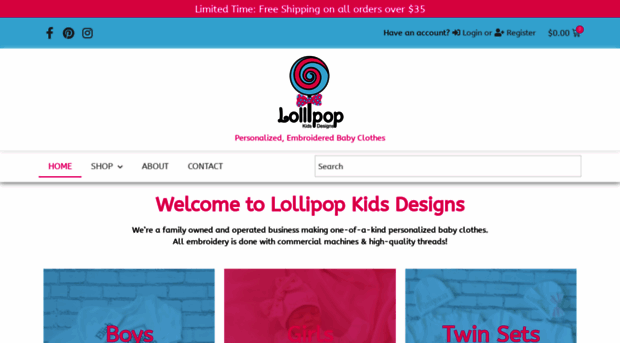 lollipopkidsdesigns.com