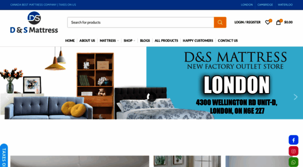 london.dandsmattress.com