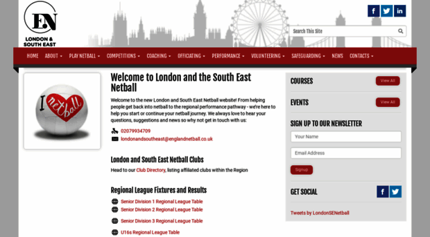 londonandsoutheastnetball.co.uk