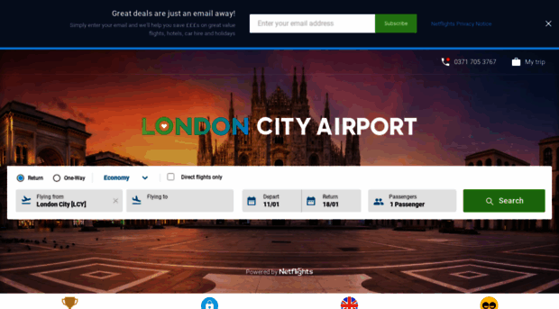 londoncityairport.netflights.com