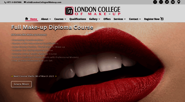 londoncollegeofmakeup.com