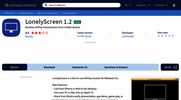 lonelyscreen.software.informer.com