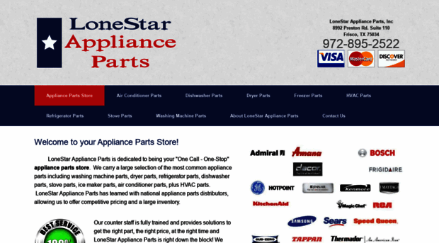 lonestarapplianceparts.com