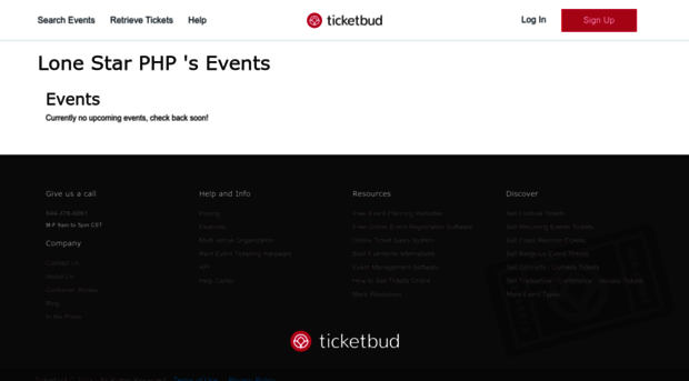 lonestarphp.ticketbud.com