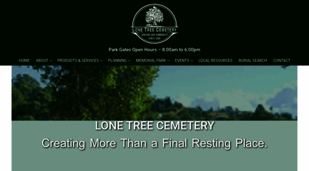 lonetreecemetery.com