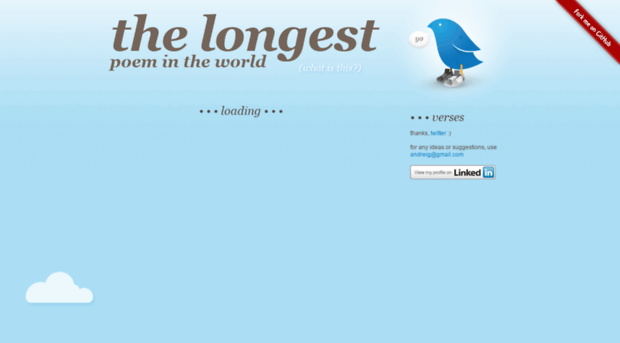longestpoemintheworld.com
