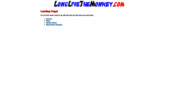 longlivethemonkey.com