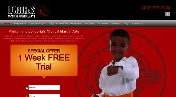 longoriasblackbeltacademy.com