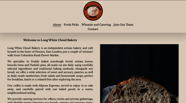 longwhitecloudbakery.com
