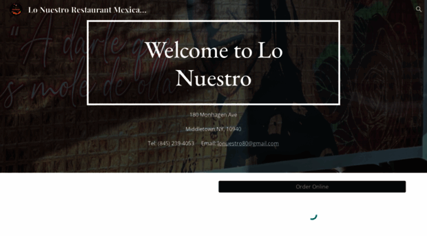 lonuestrorestaurant.com