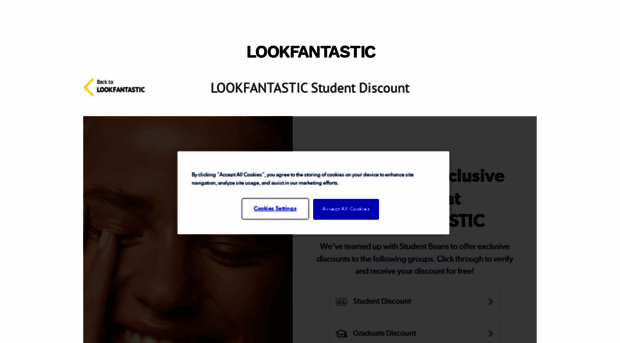 lookfantastic.connect.studentbeans.com