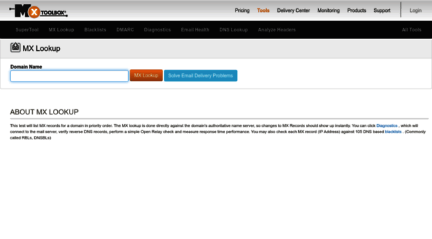 lookup.mxtoolbox.com