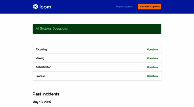 loom.status.atlassian.com