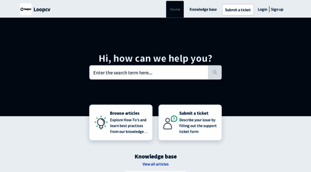 loopcv.freshdesk.com