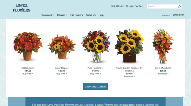 lopezflowershopca.com