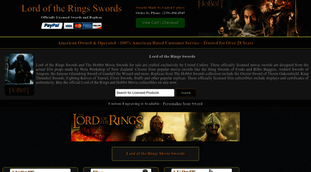 lordoftheringswords.com