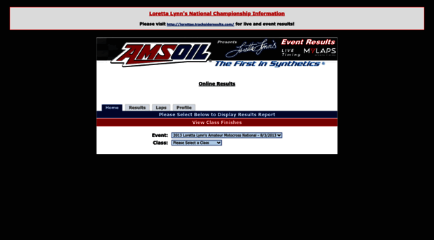 lorettas13.tracksideresults.com