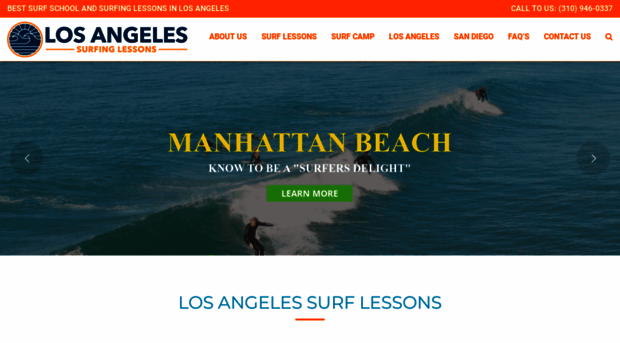 losangelessurfinglessons.com