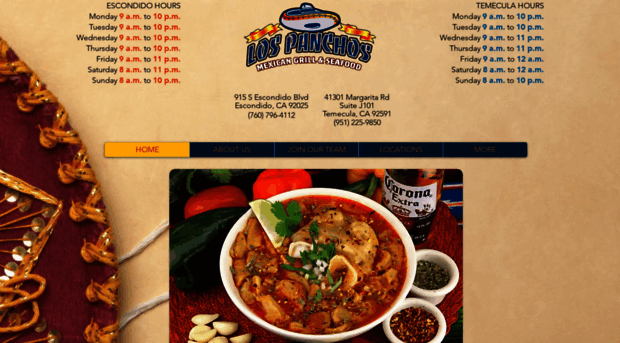 lospanchosmexicangrill.com