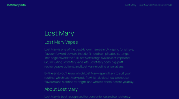 lostmary.info