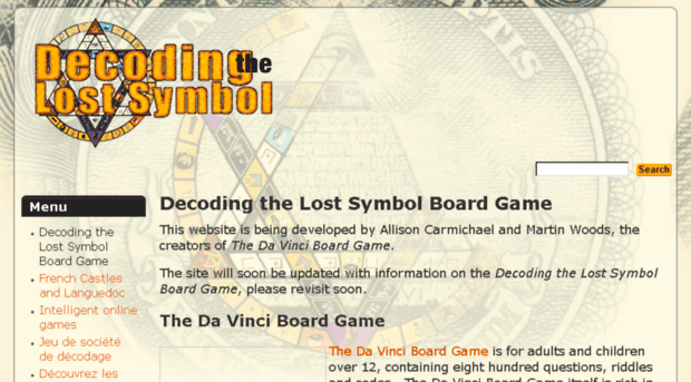 lostsymbolboardgame.com