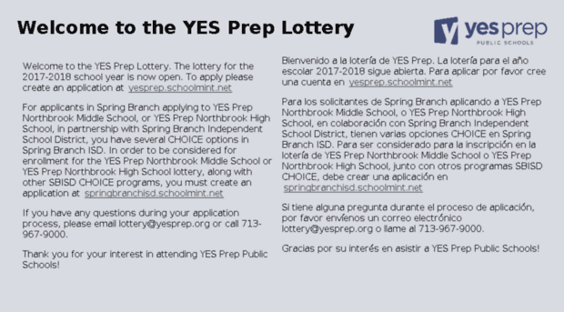 lottery.yesprep.org