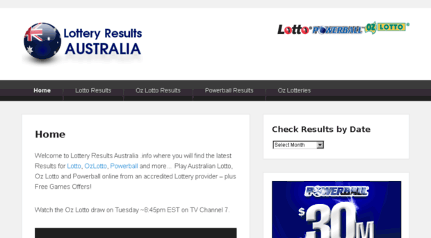 lotteryresultsaustralia.info