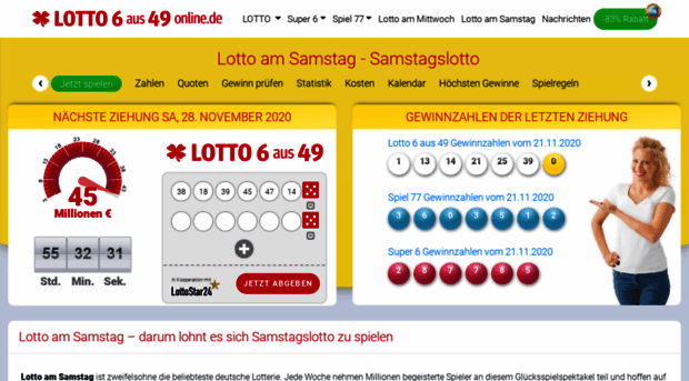 lottozahlen-samstag.com