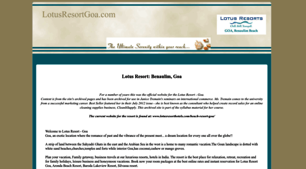 lotusresortgoa.com