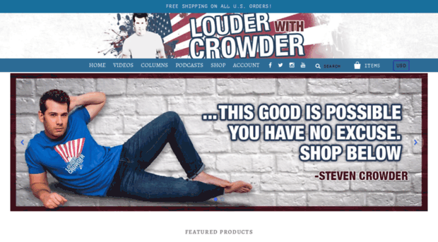 louderwithcrowdershop.com