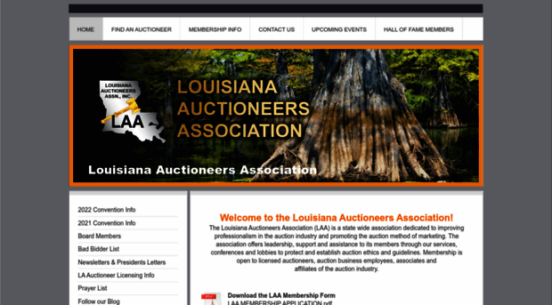 louisianaauctioneersassociation.com