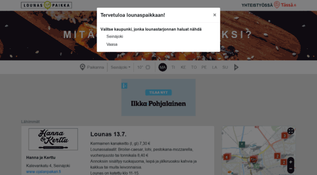 lounaspaikka.ilkka.fi