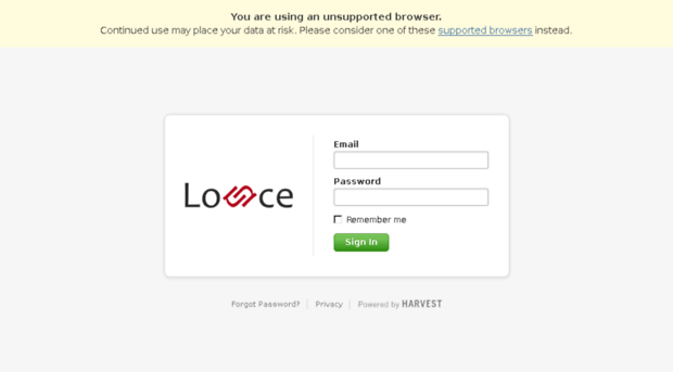 lounce.harvestapp.com