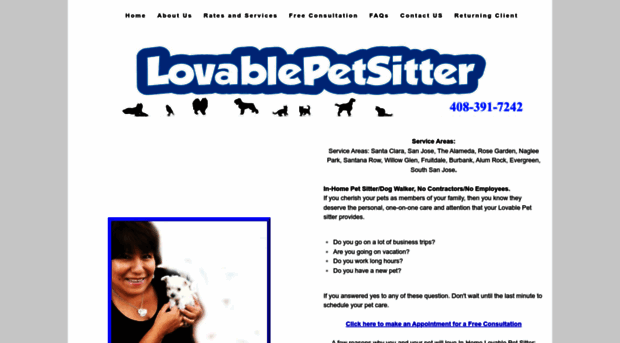 lovablepetsitter.com