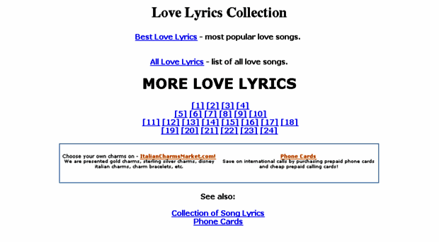 love-lyrics-collection.com