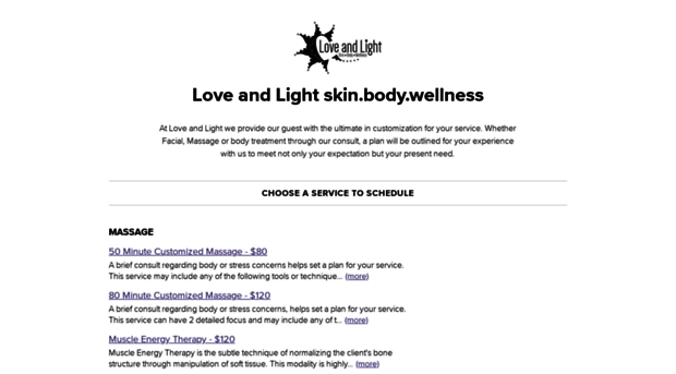 loveandlightskinbodywellness.schedulista.com