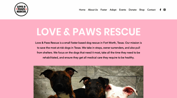 loveandpawsrescue.com